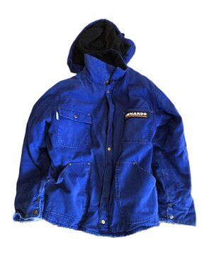 Menards Rugged Wear Heavy Utility Jacket 3M Blue Size Large Rare!!!